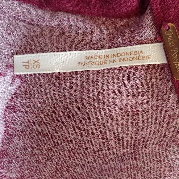 Free People Say you Love Me high neck keyhole in front & open back with sash XS - Picture 13 of 14